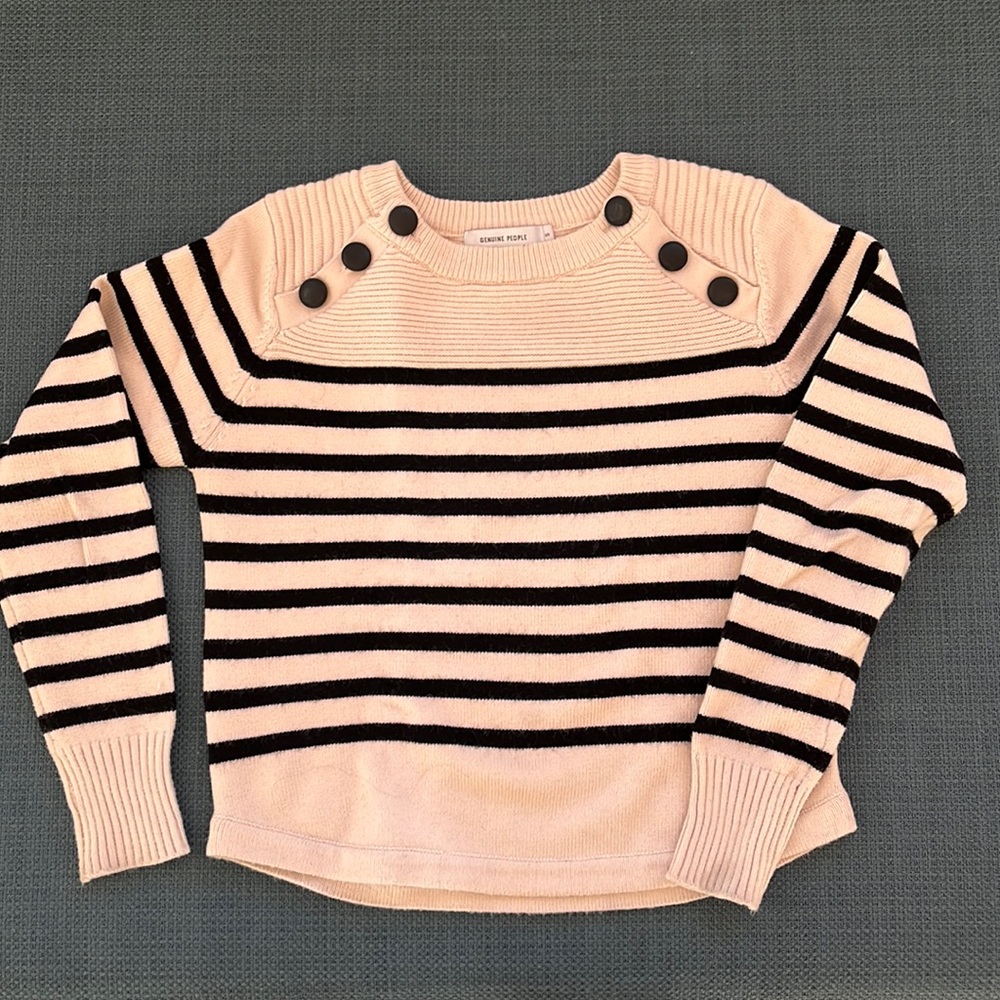 Genuine People wool blend stripped sweater